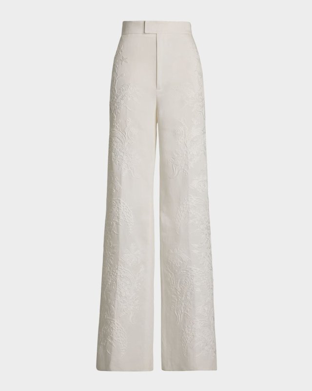 Dean Paisley Wide Leg Pants